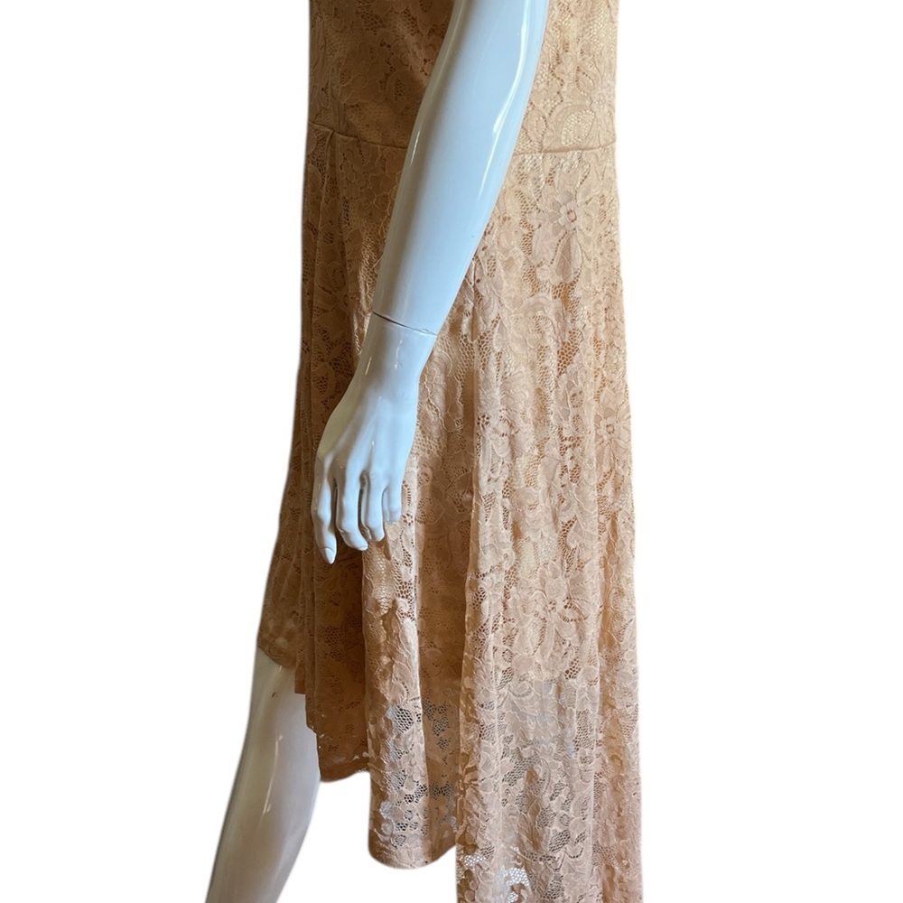 NWT Dressystar Women’s Elegant Beige Lace Midi Dress SZ 3X 🩷 - Picture 15 of 16